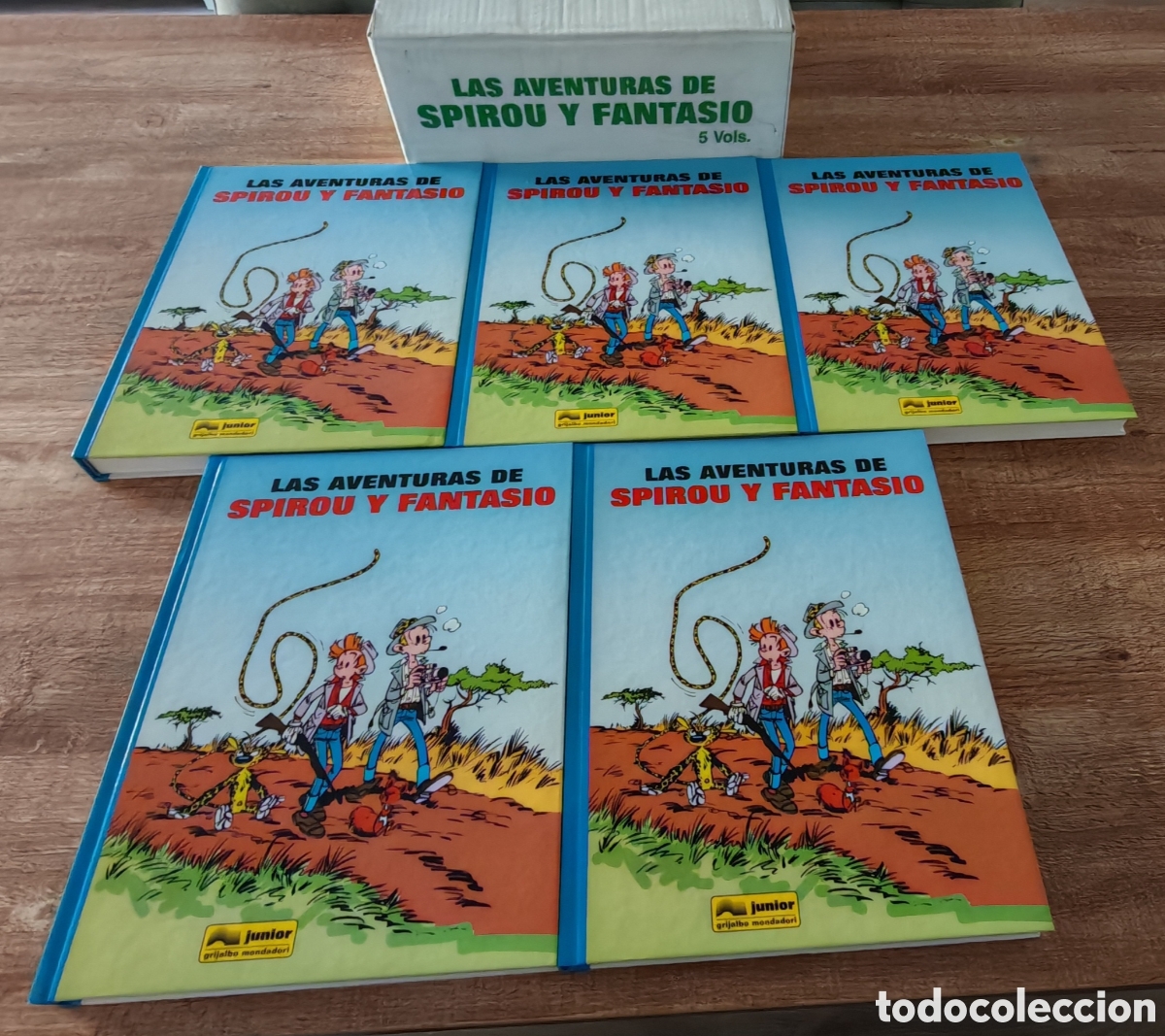 C&oacute;mics: Las aventuras de Spirou y Fantasio. 5 tomos. Junior