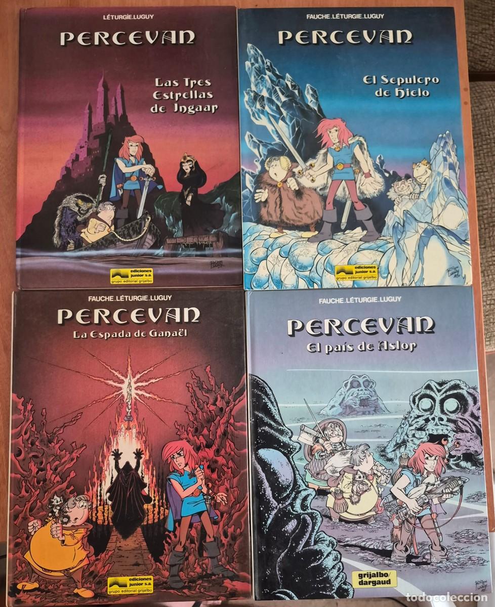 C&oacute;mics: PERCEVAN (COLECCI&Oacute;N 4 C&Oacute;MICS CONSECUTIVOS INCOMPLETA) - FAUCHE, L&Eacute;TURGIE, LUGUY