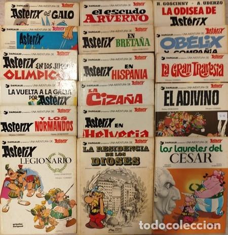Comics: 'AST&Eacute;RIX'. Lote de 33 publicaciones, la mayor&iacute;a en castellano, en muy diversa conservaci&oacute;n.