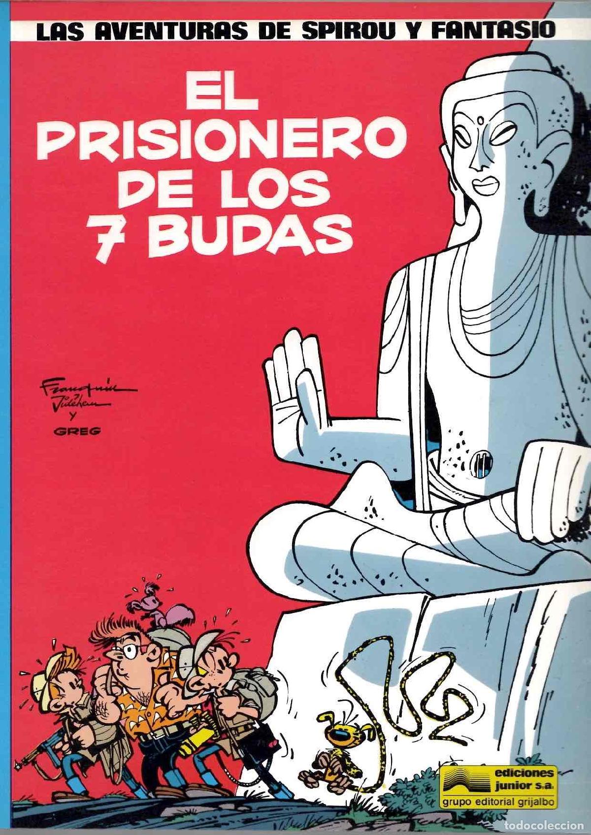 C&oacute;mics: EL PRISIONERO DE LOS 7 BUDAS. LAS AVENTURAS DE SPIROU Y FANTASIO 12. EDICIONES JUNIOR 1983