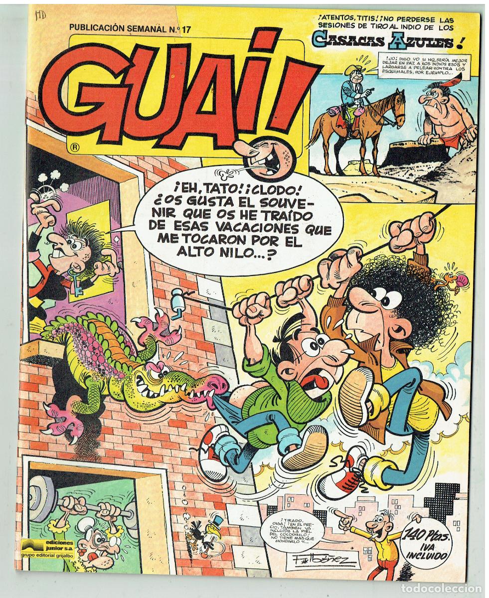 C&oacute;mics: GUAI!, N&ordm; 17. EDICIONES JUNIOR / GRIJALBO. 1986.(B/48.3 RUM)