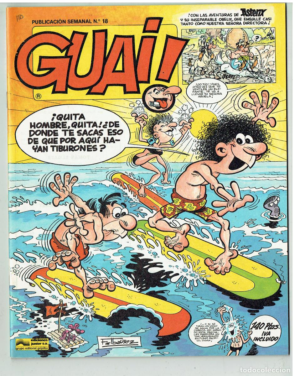 C&oacute;mics: GUAI!, N&ordm; 18. EDICIONES JUNIOR / GRIJALBO. 1986.(B/48.3 RUM)
