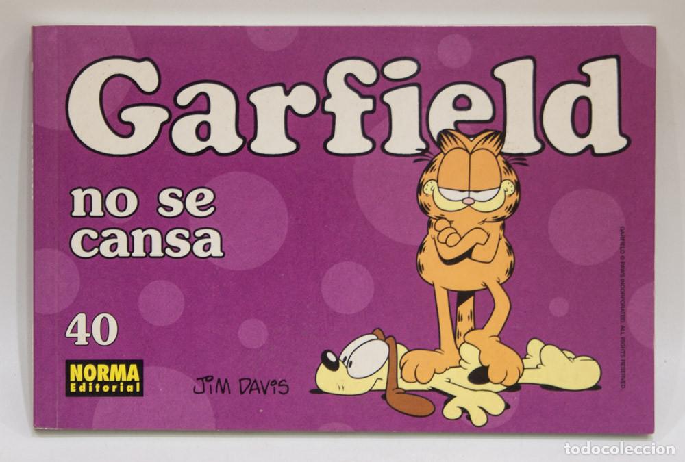 C&oacute;mics: GARFIELD NO SE CANSA. N&ordm; 40. NORMA. 1999.