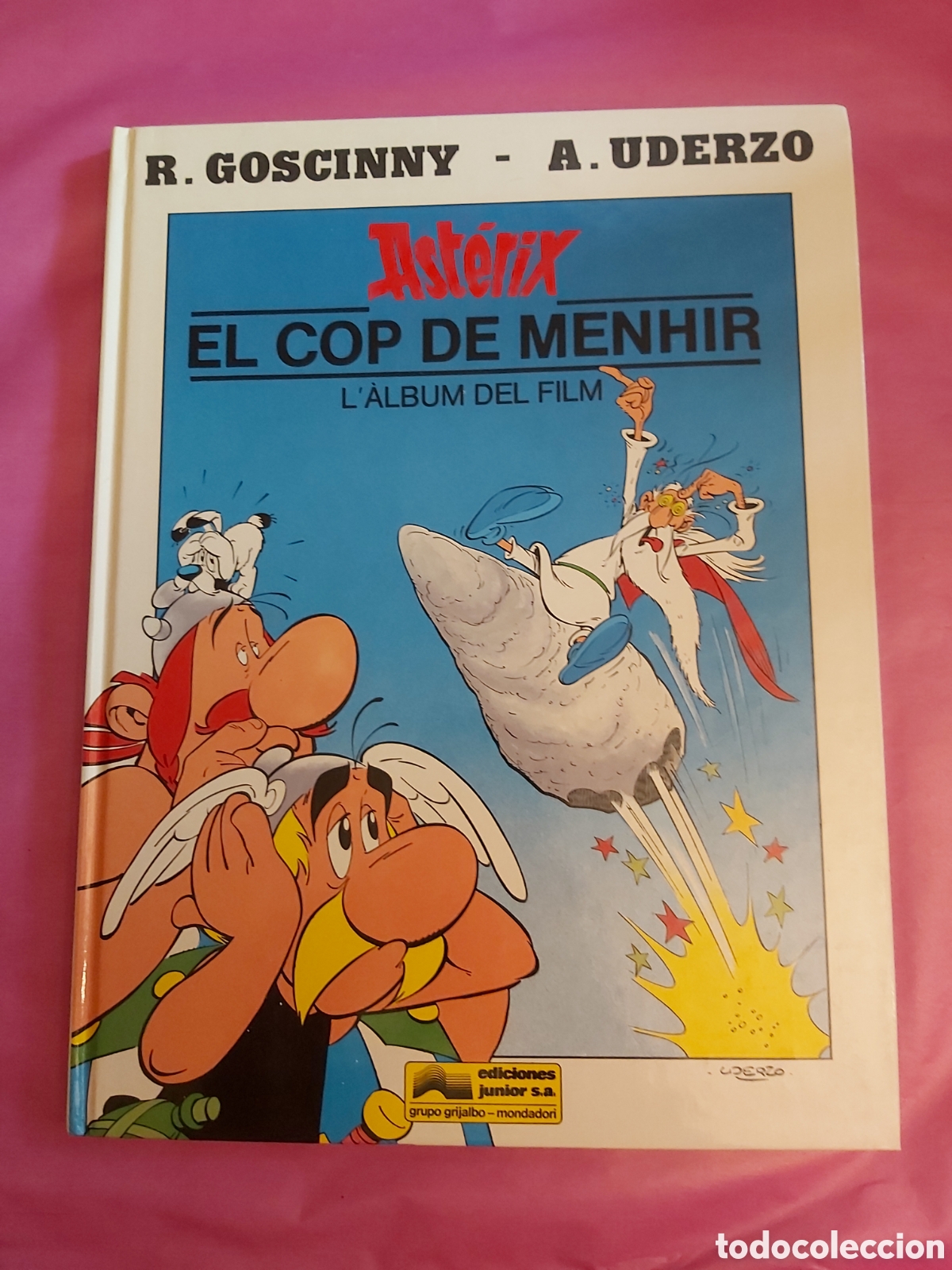 Comics: ASTERIX EL COP DE MENHIR L' ALBUM DEL FILM GOSCINNY UDERZO GRIJALBO 1990 CATALAN