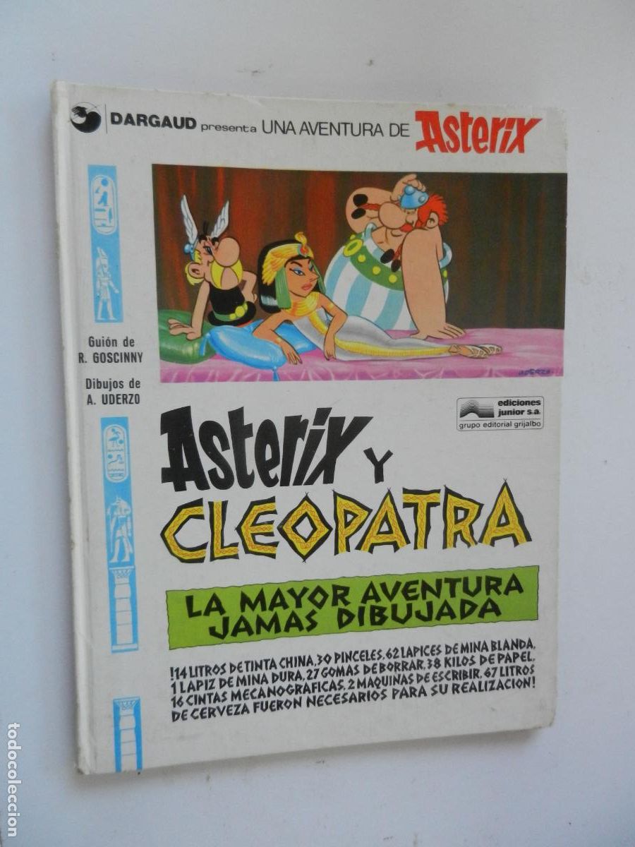 C&oacute;mics: ASTERIX Y CLEOPATRA - N&ordm; 7 - UDERZO - GRIJALBO- DARGAUD 1979- PASTA DURAS-LA MAYOR AVENTURA JAMAS DI