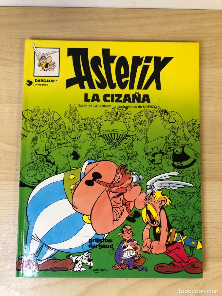 C&oacute;mics: Ast&eacute;rix La ciza&ntilde;a Goscinny Uderzo Grijalbo Dargaud tapa dura 1990