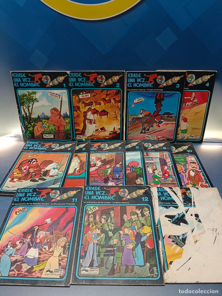 C&oacute;mics: ERASE UNA VEZ... EL HOMBRE - 13 TOMOS - EDICIONES JUNIOR/GRIJALBO, 1979 COMPLETA