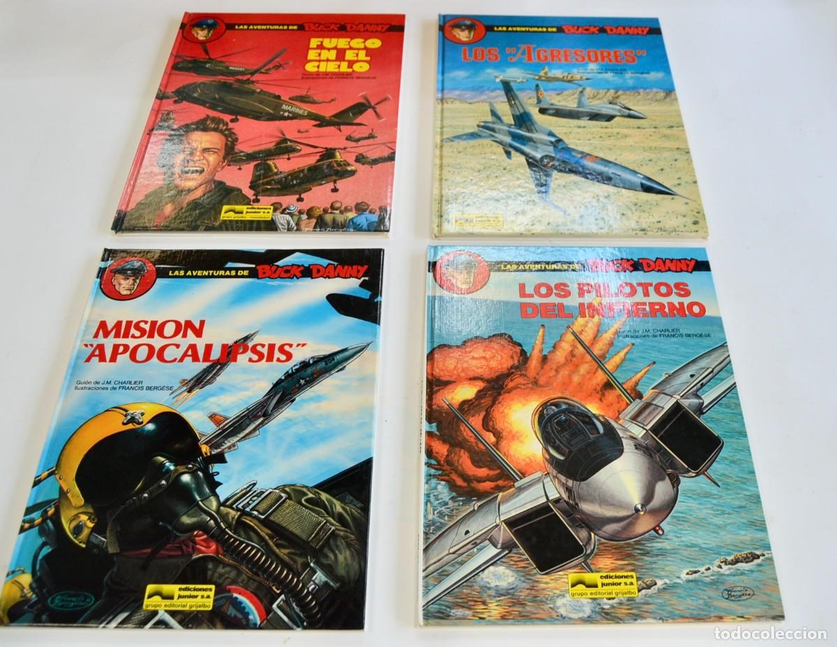 C&oacute;mics: Lote 4 c&oacute;mics de &rdquo;Buck Danny&rdquo;. Ediciones Junior, Grijalbo. Tapa dura. 1989. Muy buen estado