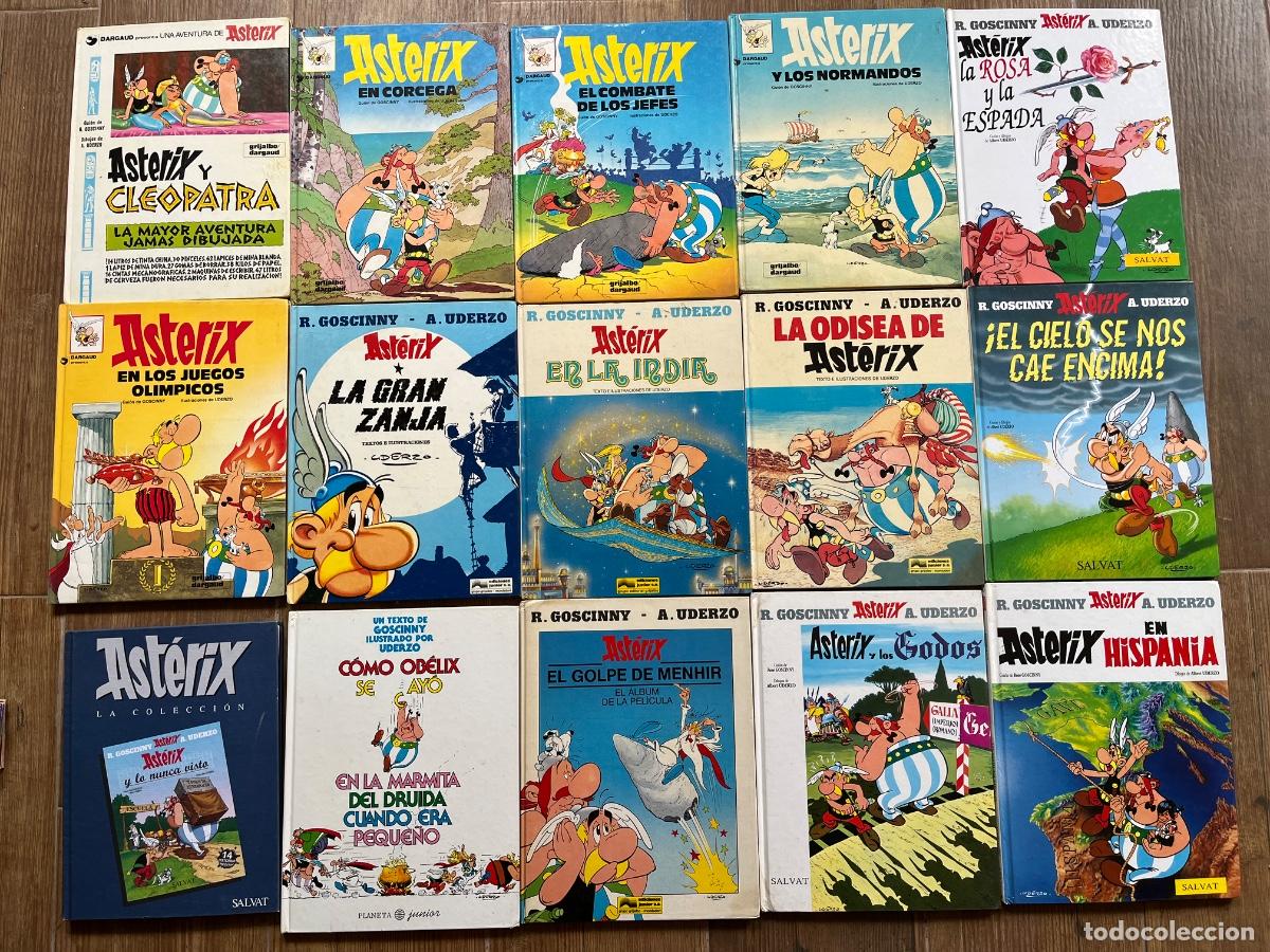 C&oacute;mics: 15 TOMOS DE ASTERIX Y OBRLIX - DIFERENTES SERIES Y A&Ntilde;OS - GRIJALBO SALVAT