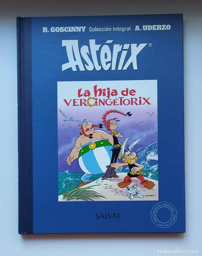 C&oacute;mics: Ast&eacute;rix y la hija de Vercing&eacute;torix, edici&oacute;n integral Salvat en tapa dura y muy buen estado.