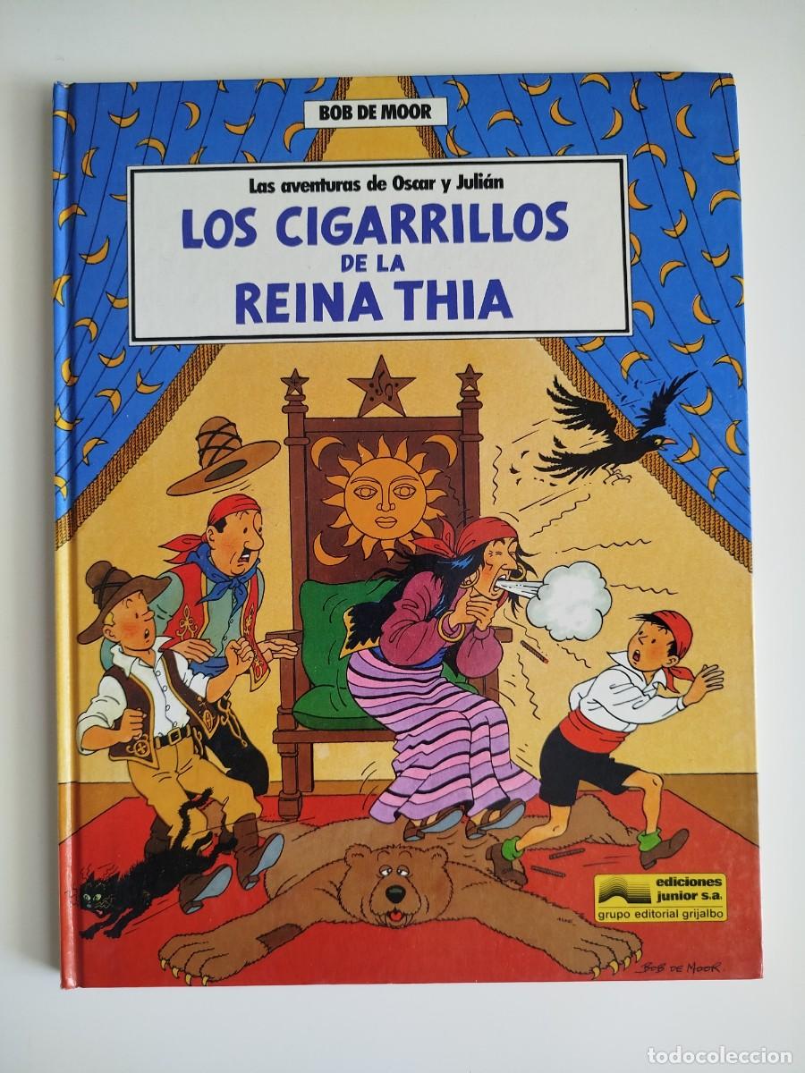 C&oacute;mics: Las aventuras de Oscar y Juli&aacute;n 5 - Los cigarrillos de la Reina Thia (Bob de Moor, Tint&iacute;n) - Junior