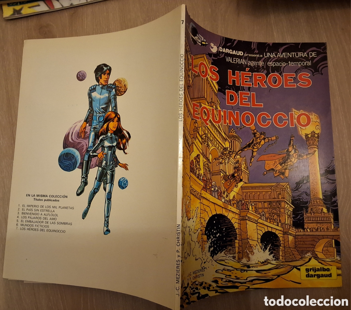 C&oacute;mics: Valerian agente espacio temporal comic 7 tapa blanda los heroes del equinoccio 1982 grijalbo