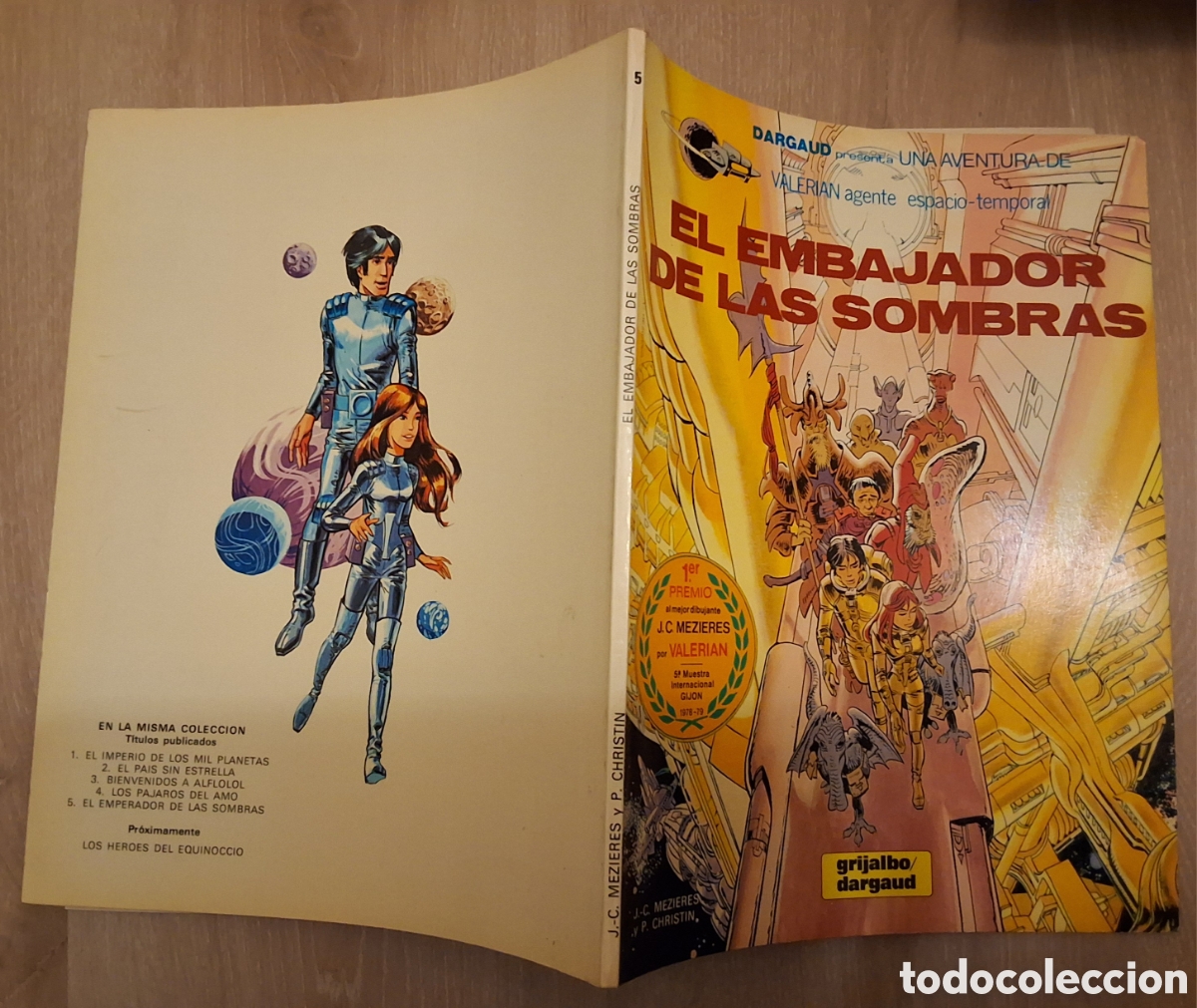 C&oacute;mics: Valerian agente espacio temporal comic 5 tapa blanda el embajador de las sombras 1980 grijalbo