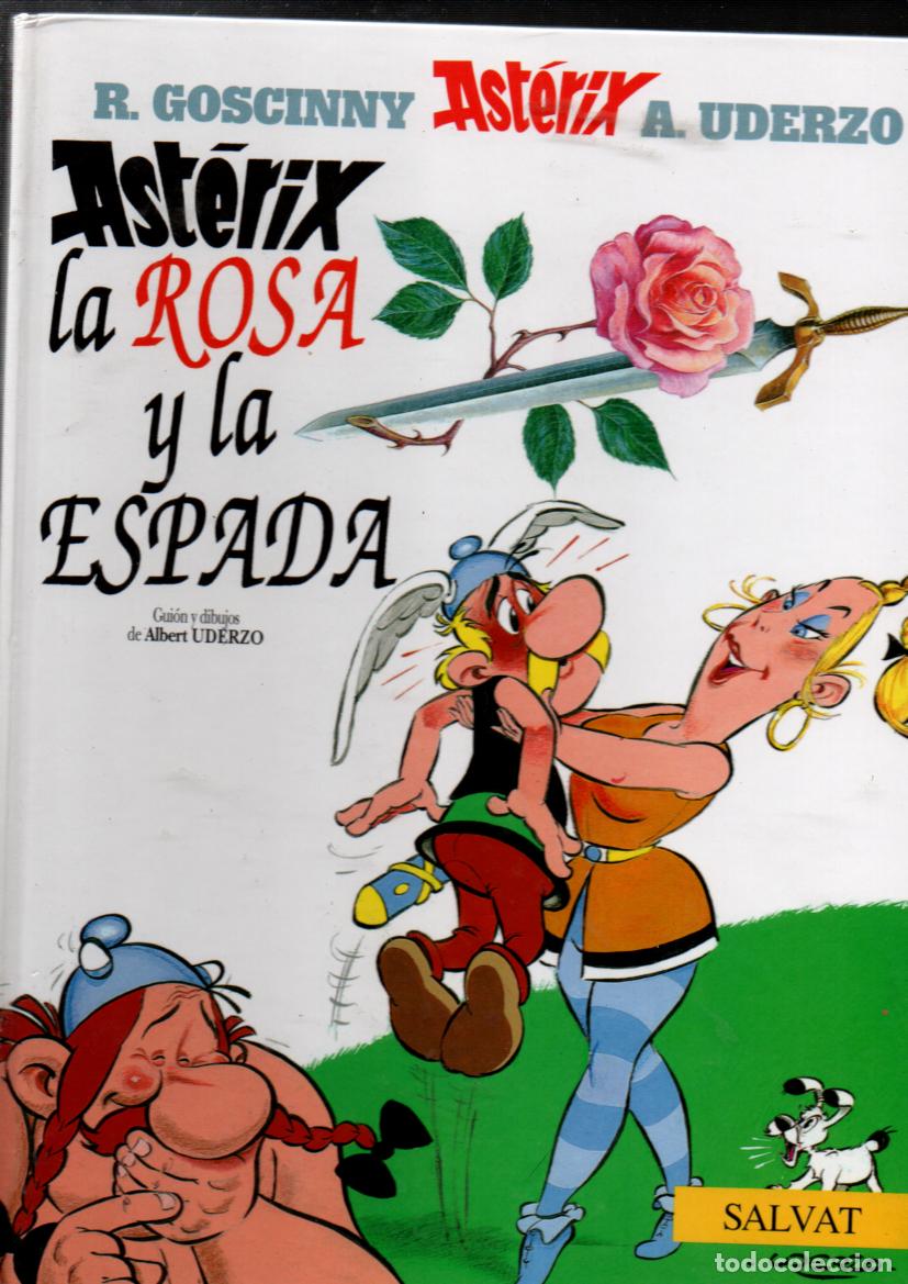 C&oacute;mics: UNA AVENTURA DE ASTERIX. ASTERIX LA ROSA Y LA ESPADA. SALVAT, 2001