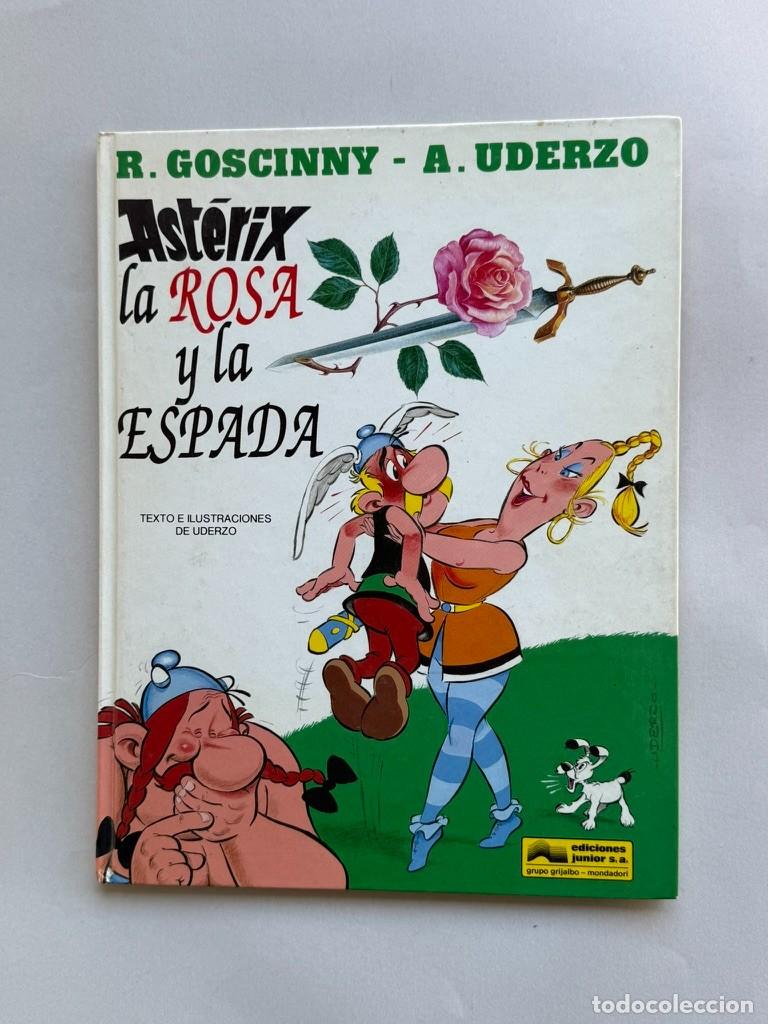 C&oacute;mics: C&oacute;mic Ast&eacute;rix La Rosa y La Espada. Texto e ilustraciones de Uderzo.