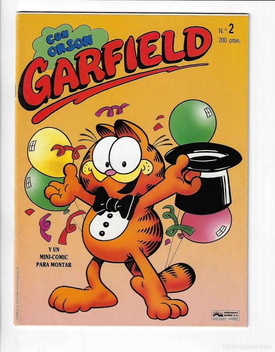 C&oacute;mics: Grijalbo. Junior. Garfield. 2. Conserva el mini comic.