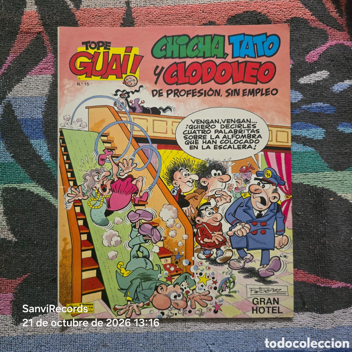 C&oacute;mics: TOPE GUAI! 15: CHICHA, TATO Y CLODOVEO, DE PROFESI&Oacute;N, SIN EMPLEO (GRIJALBO)