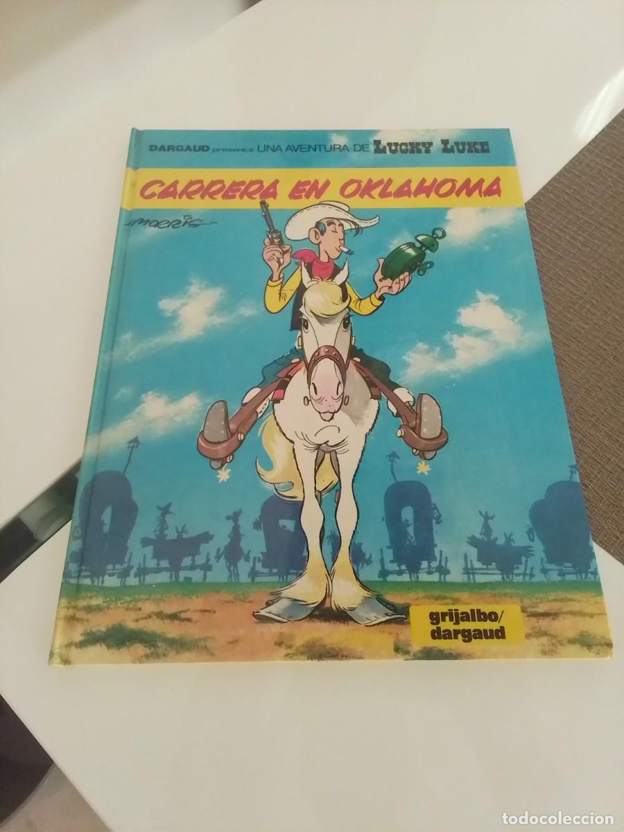 C&oacute;mics: Morris. Goscinny. Lucky Luke. Carrera en Oklahoma. Grijalbo Dargaud (tintin asterix norma)