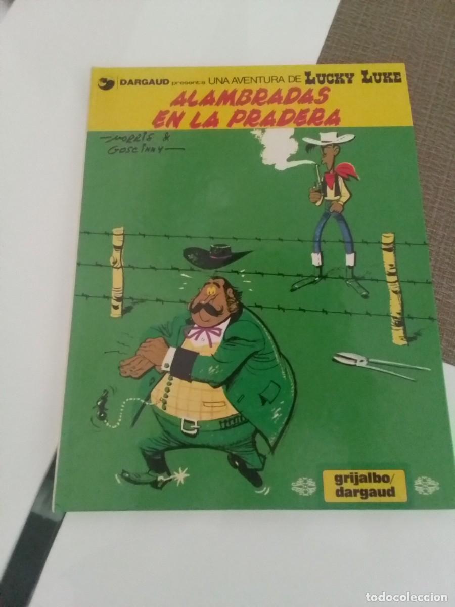 C&oacute;mics: Morris. Goscinny. Lucky Luke. Alambradas en la pradera. Grijalbo Dargaud (tintin asterix norma)