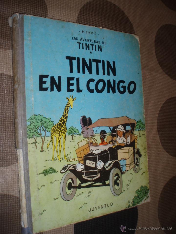C&oacute;mics: tintin en el congo primera edicion 1968 usado - Foto 1