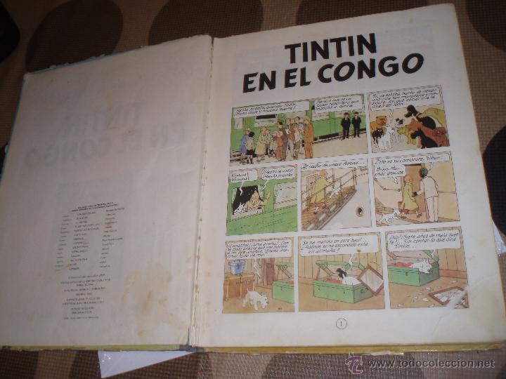 C&oacute;mics: tintin en el congo primera edicion 1968 usado - Foto 8