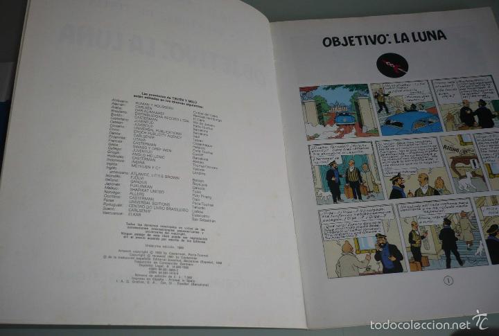 C&oacute;mics: TINTIN - OBJETIVO: LA LUNA - 1986 - Foto 2