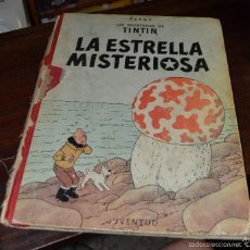 Cómics: TINTIN: LA ESTRELLA MISTERIOSA. 2ª EDICION JUVENTUD BARCELONA 1964.NECESITA RESTAURACION. COMPLETO. Lote 58097695