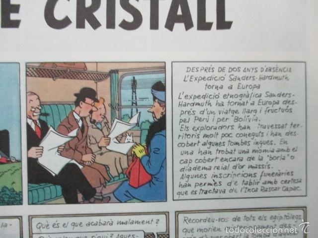 Cómics: Tintin Herge Les 7 Boles de cristall Las 7 bolas de cristal 3ª Primera Edición Catalan Catalá 1979 - Foto 10 - 58228315