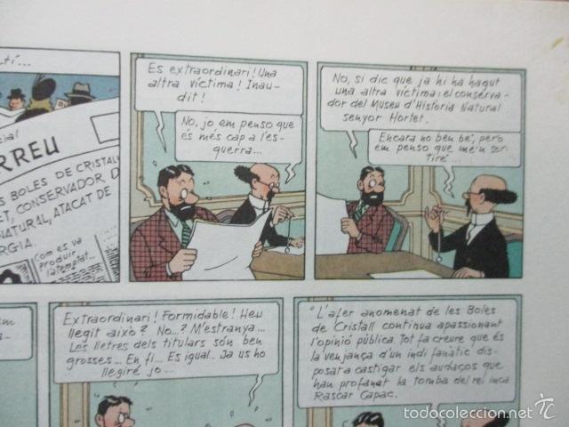 Cómics: Tintin Herge Les 7 Boles de cristall Las 7 bolas de cristal 3ª Primera Edición Catalan Catalá 1979 - Foto 11 - 58228315