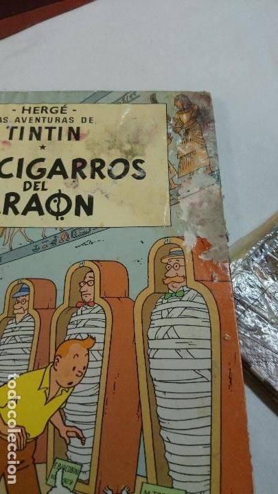 C&oacute;mics: LOTE DE 3 C&Oacute;MIC DE TINTIN EN MAL ESTADO - Foto 5