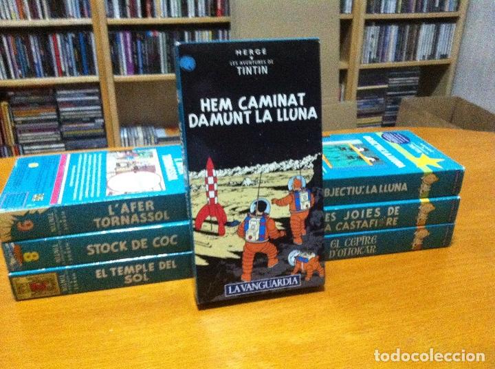 C&oacute;mics: 7 peliculas Tintin en Catal&aacute;n VHS - Foto 1