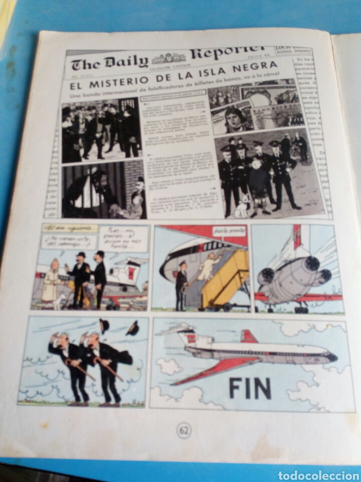 C&oacute;mics: C&oacute;mic las aventuras de Tint&iacute;n,la isla negra a&ntilde;o 1981 - Foto 5