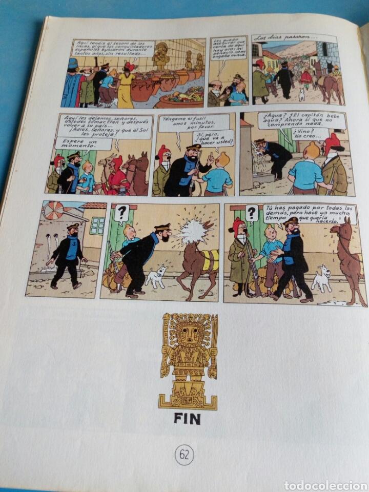 C&oacute;mics: C&oacute;mic las aventuras de Tint&iacute;n,el templo del sol a&ntilde;o 1981 - Foto 5