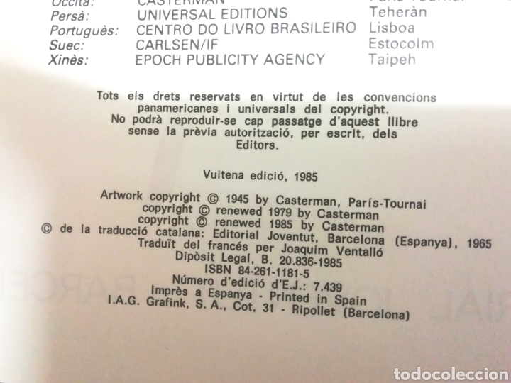 C&oacute;mics: TINTIN - LORELLA ESCAP&Ccedil;ADA - ED. JUVENTUD 1985 - Foto 5