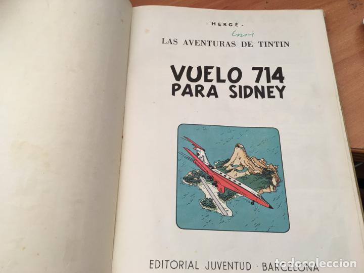 C&oacute;mics: TINTIN VUELO 714 PARA SIDNEY PRIMERA EDICION 1969 (COB1) - Foto 4