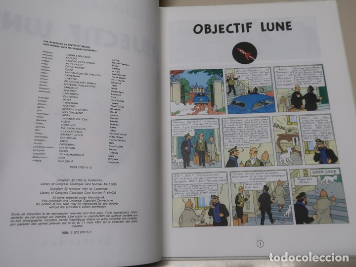 C&oacute;mics: LES AVENTURES DE TINTIN. OBJECTIF LUNE. 1981 CASTERMAN - Foto 3