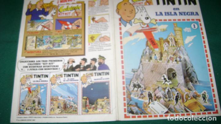 C&oacute;mics: TINTIN CALCOMIC EL UNO LA ISLA NEGRA ESTINTIN - Foto 1