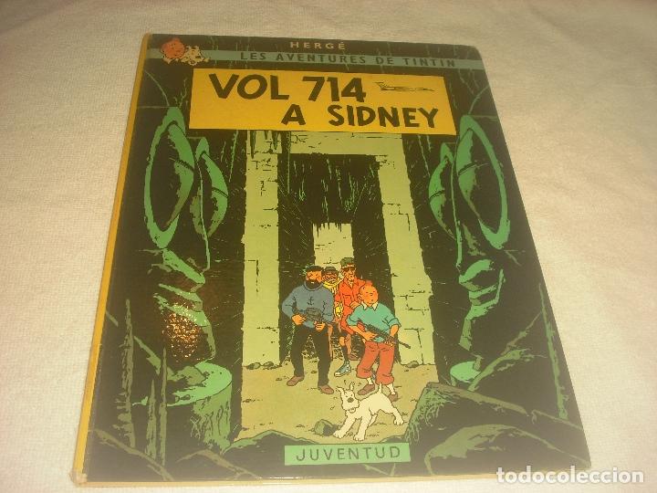 Les Aventures de Tintin.vol 714 a Sidney Segona Edicio 1976. En Catala. Tapa Dura