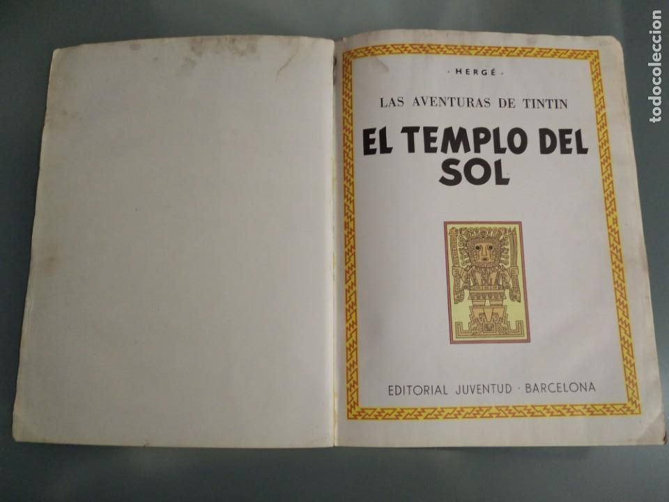 C&oacute;mics: TINTIN EL TEMPLO DEL SOL JOVENTUT 1981 HERBE - Foto 4