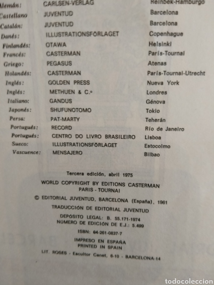 C&oacute;mics: Tint&iacute;n El templo del sol 3a edici&oacute;n 1975 - Foto 3