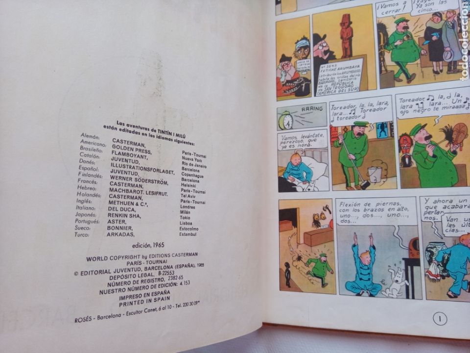 C&oacute;mics: TINTIN - LA OREJA ROTA 1&ordf; EDICI&Oacute;N - Foto 2