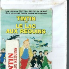 Cómics: TINTIN ET LE LAC AUX REQUINS - BELVISION AÑOS 70 - CINTA DE VIDEO SISTEMA VHS ORIGINAL. Lote 275564368