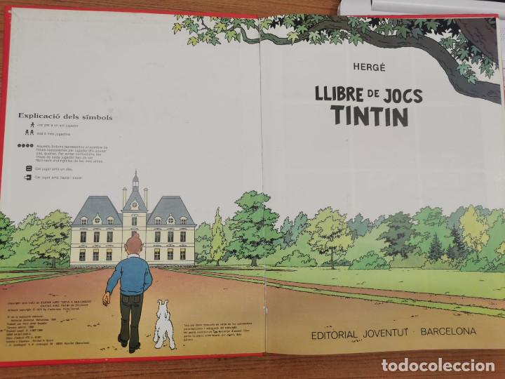 C&oacute;mics: LLIBRE DE JOCS DE TINTIN -EN CATALA - Foto 3