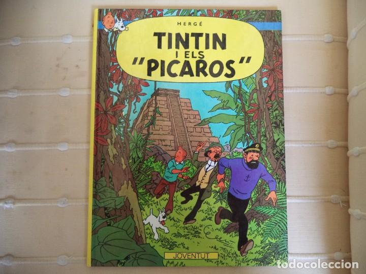 C&oacute;mics: Comic Les Aventures de Tintin.Els Picarons.Texto en catal&aacute;n. - Foto 1