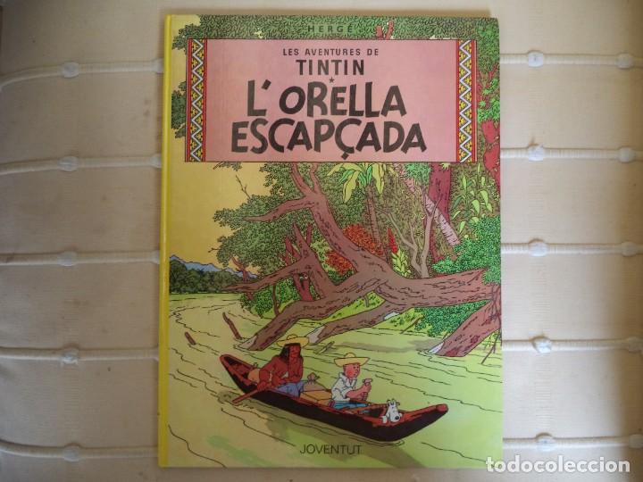 C&oacute;mics: Comic Les Aventures de Tintin. LOrella Escap&ccedil;ada .Texto en catal&aacute;n. - Foto 1
