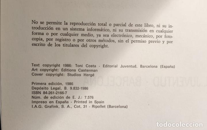 Cómics: EL DICCIONARIO DE TINTIN (PRIMERA EDICION) - TONI COSTA (JUVENTUD 1986) - Foto 2 - 290268583