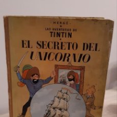 Cómics: LAS AVENTURAS DE TINTÍN-EL SECRETO DEL UNICORNIO-LOMO TELA-PRIMERA 1ª EDICIÓN–1959.. Lote 312423978