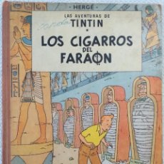 Comics : LAS AVENTURAS DE TINTIN DE HERGÉ. LOS CIGARROS DEL FARAON. PRIMERA EDICIÓN JUVENTUD 1964.. Lote 325334708