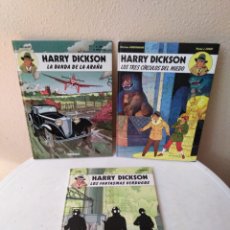 Cómics: LOTE DE 3 CÓMIC ( TAPA DURA - 1 EDICIONES ) HARRY DICKSON ( JUVENTUD ). Lote 336079448