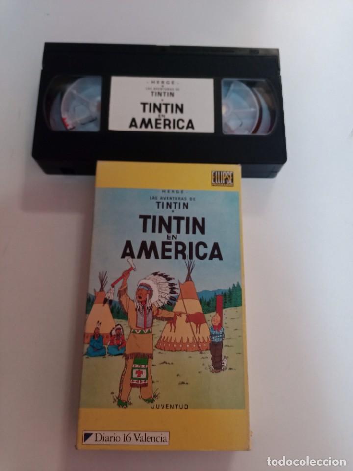 C&oacute;mics: TINTIN EN AMERICA CINTA DE VIDEO VHS - Foto 1